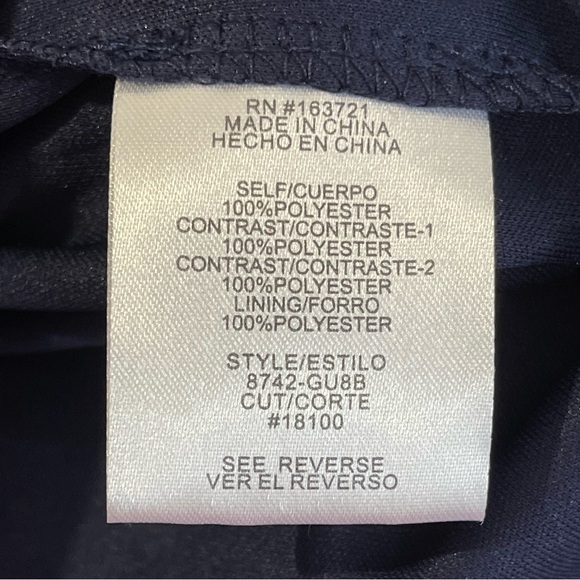 City Studio Womens Velvet/Ruffle Mini Dress Size 11 (Juniors) Navy Whimsy Goth - Picture 6 of 10